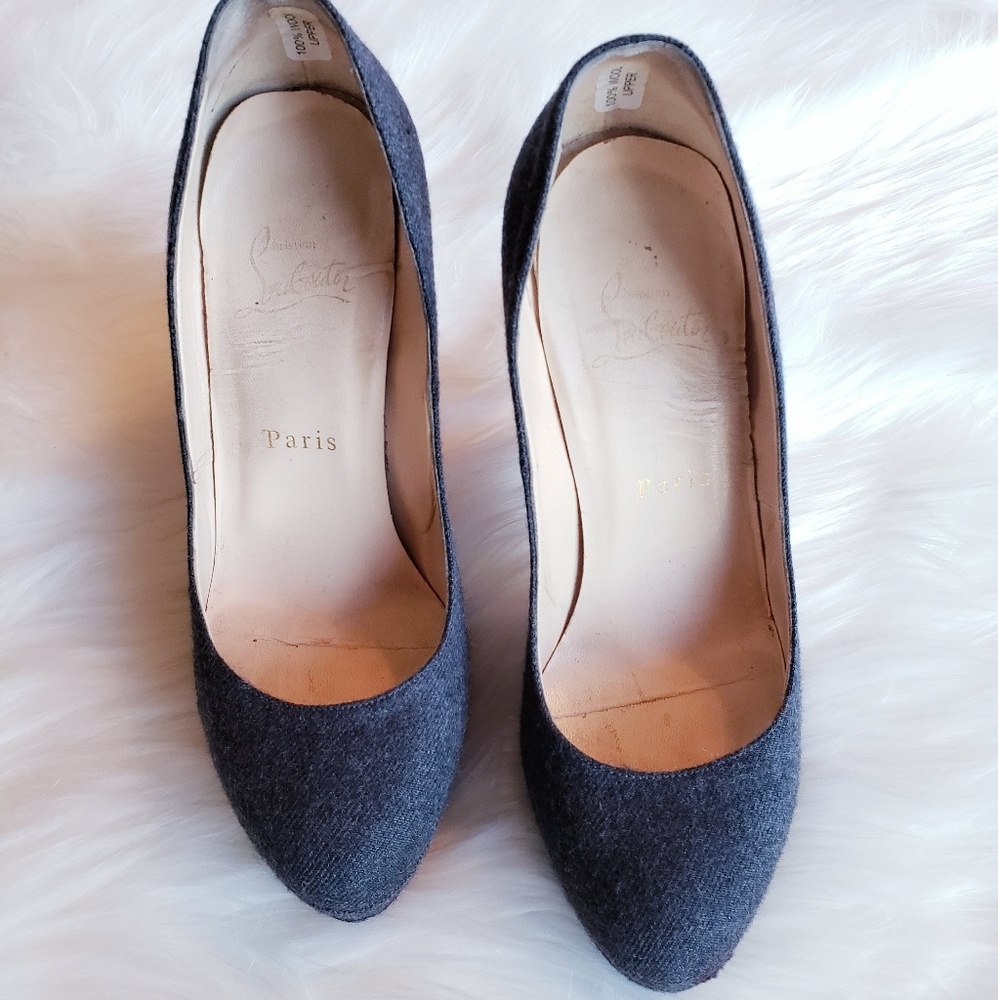 💯 Christian Louboutin Bianca 140 - Wool - Picture 3 of 11
